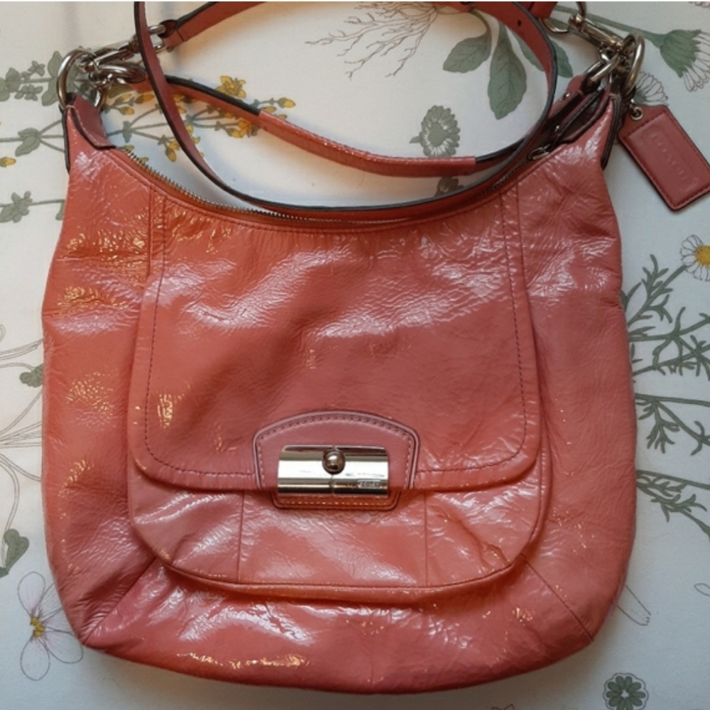 Coach Kristin patent leather handbag